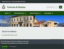 Tablet Screenshot of comune.salassa.to.it